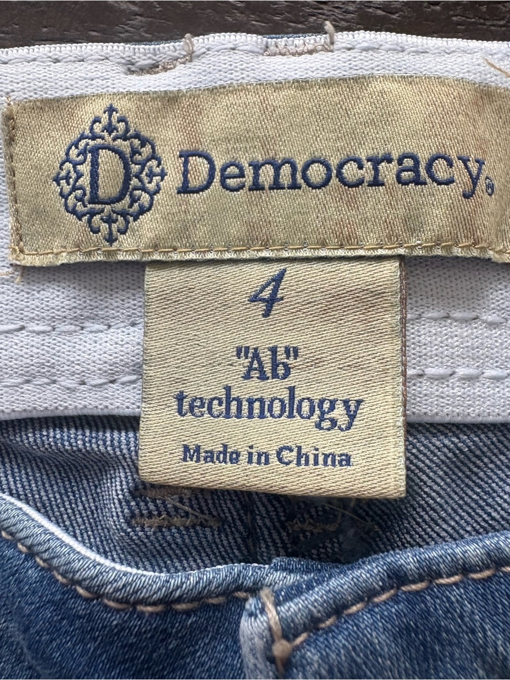 Democracy Ab Technology Skinny Jeans Women’s 4 Mid Rise Stretch Blue Denim - Picture 7 of 16